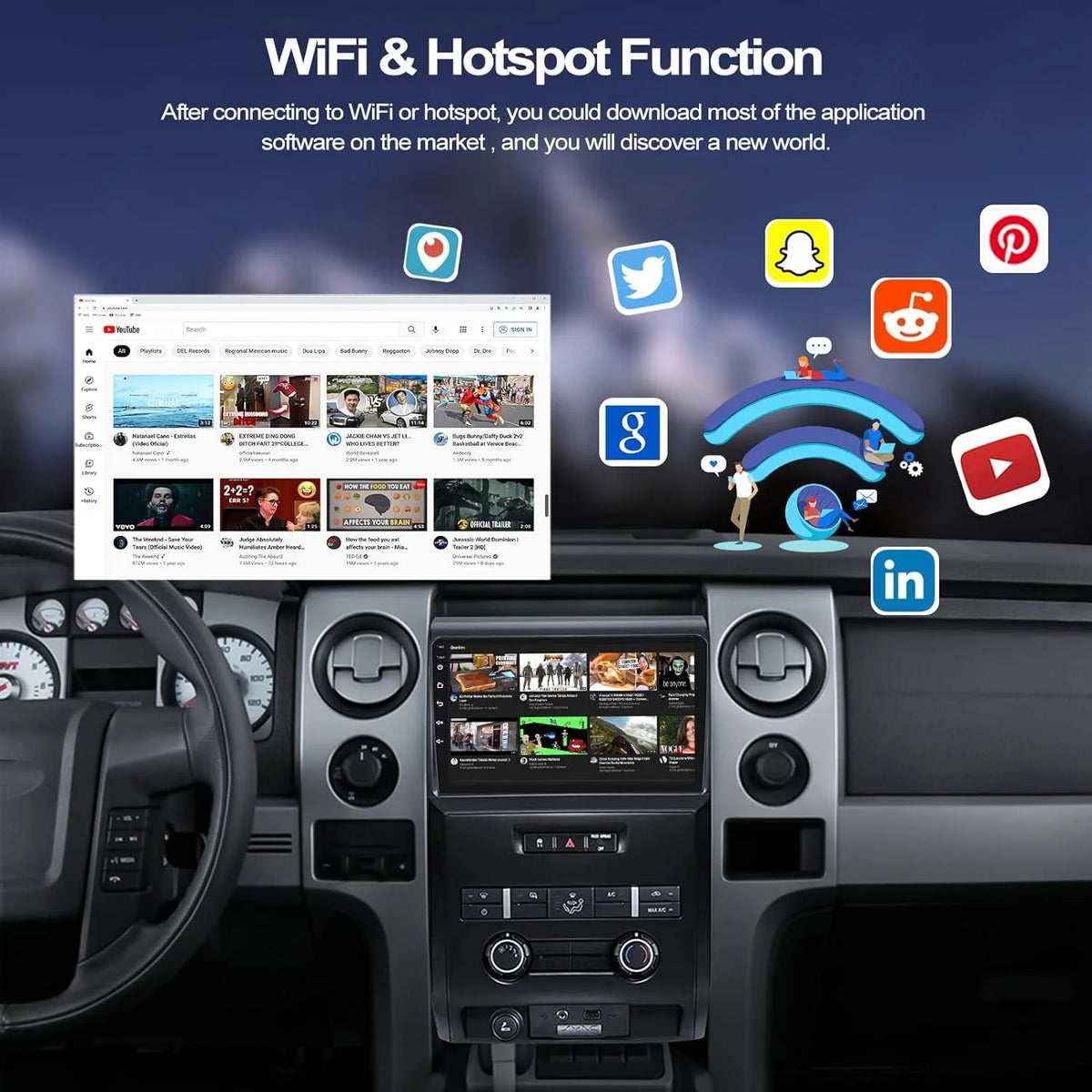Android 13 9 Inch Touchscreen Car Stereo Radio with Backup Camera J5085