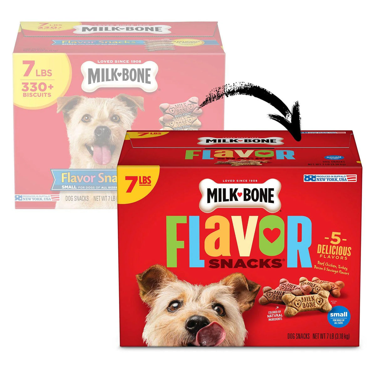 Beef Chicken Turkey and Bacon Flavor Dog Biscuit Treats 7 lb K566
