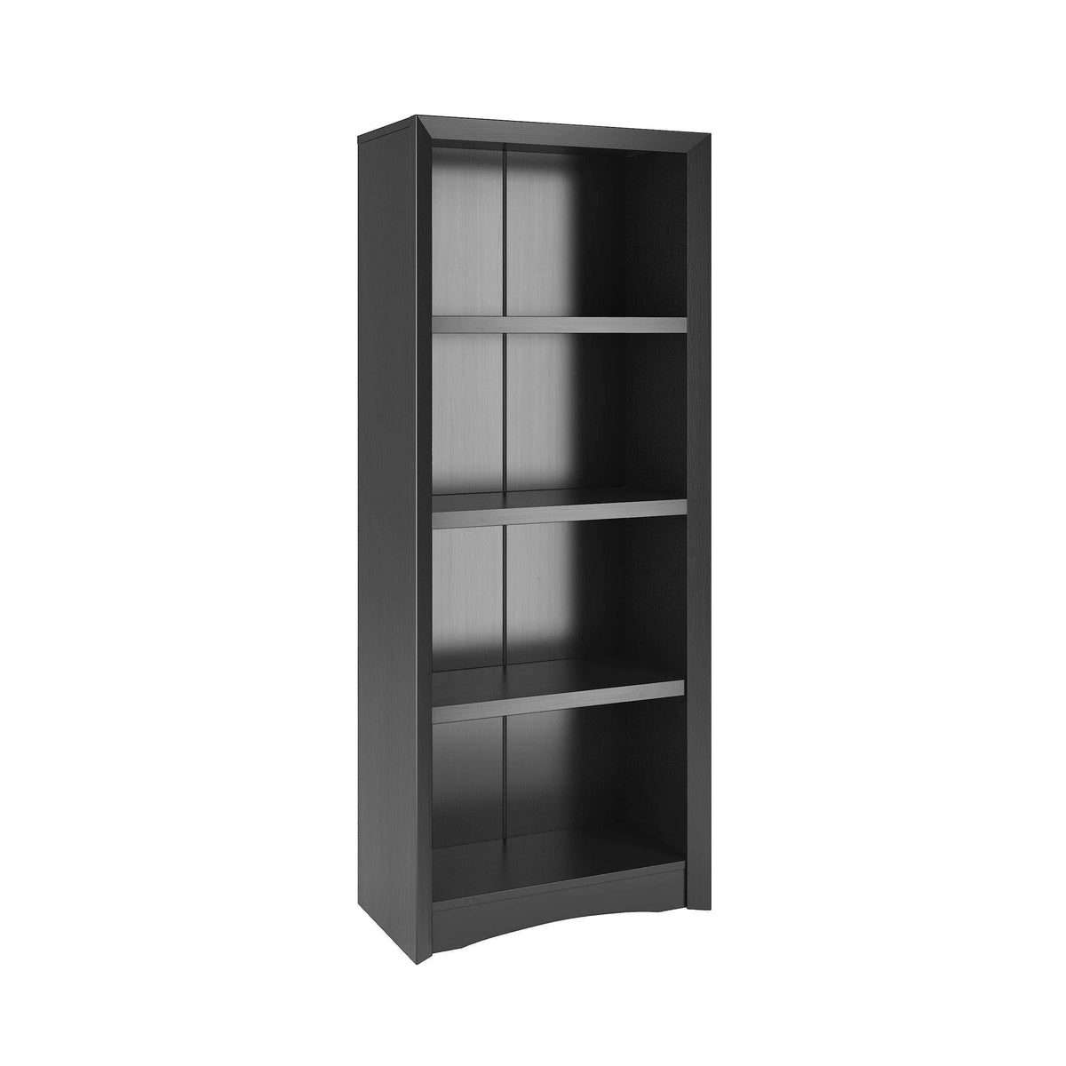 Black 4 Shelf Tall Bookcase W746950