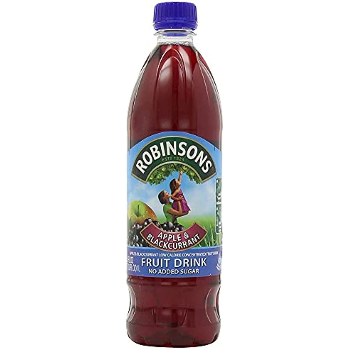 Apple & Blackcurrant Fruit Squash 1 Liter Plastic Bottles (Pack Of 2) H2278
