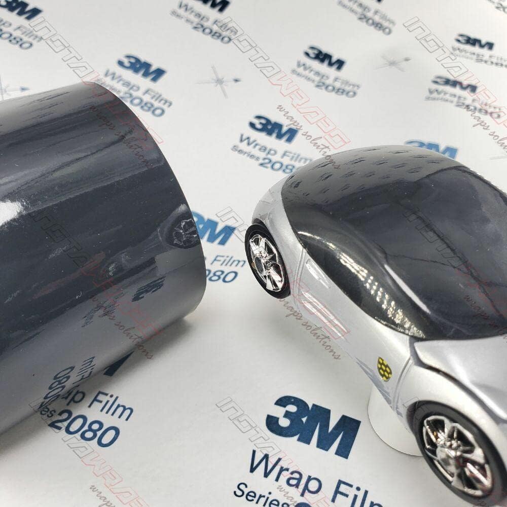 Gloss Black 5ft x 12ft Car Wrap Vinyl Film W386