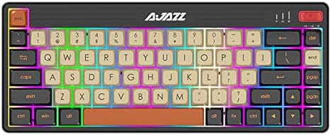 87 Keys Bluetooth Wired/Wireless Mechanical Keyboard with RGB Backlit, Brown Switch, White Z55268