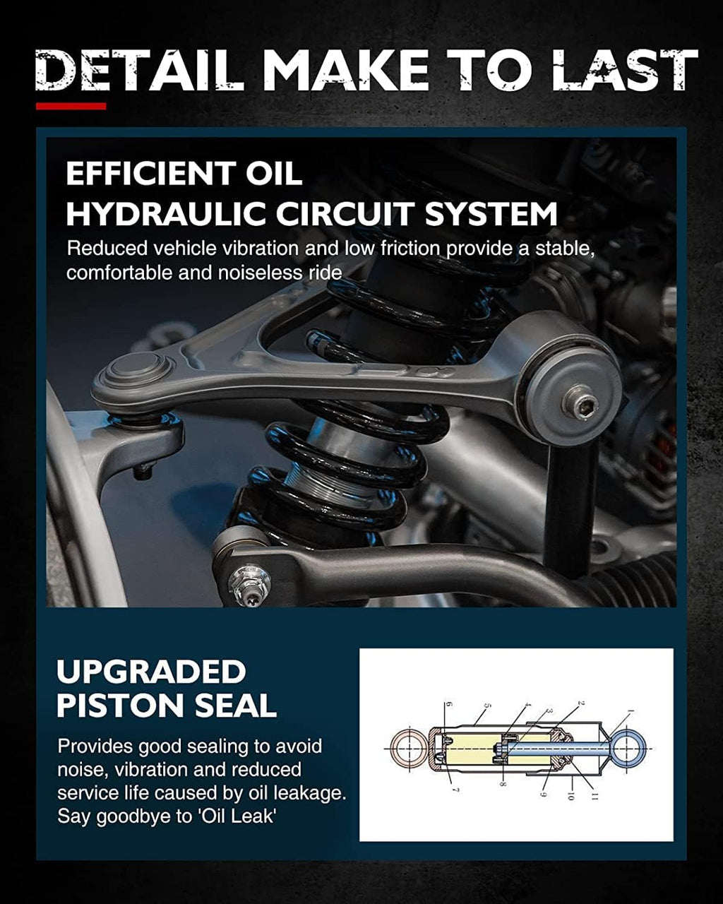 Front Shock Absorber Full Set of 2 B189