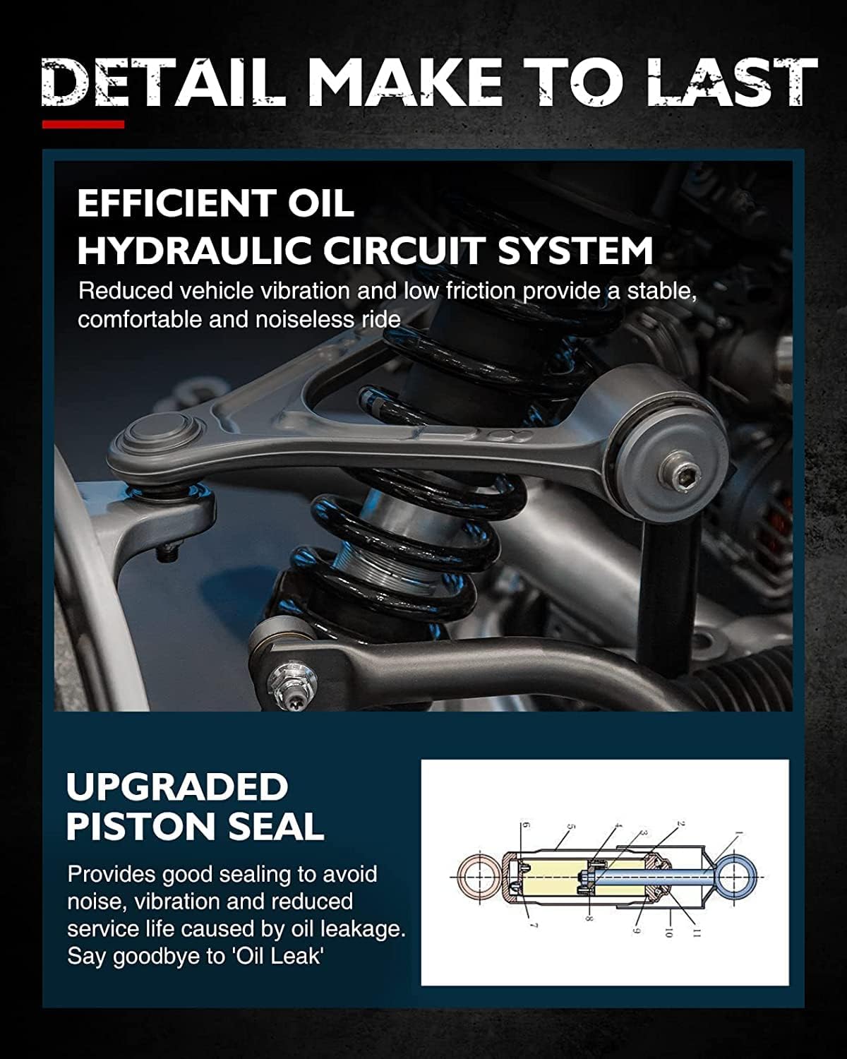 Front Shock Absorber Full Set of 2 B189