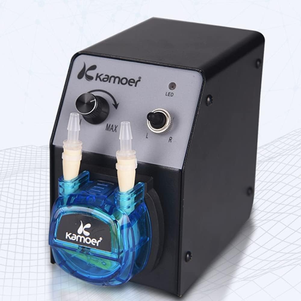 Peristaltic dosing pump 12V variable speed small water pump with pump head, Norprene tube 3.2mm×6.4mm, 40-210ml/min, with power adapter S211862