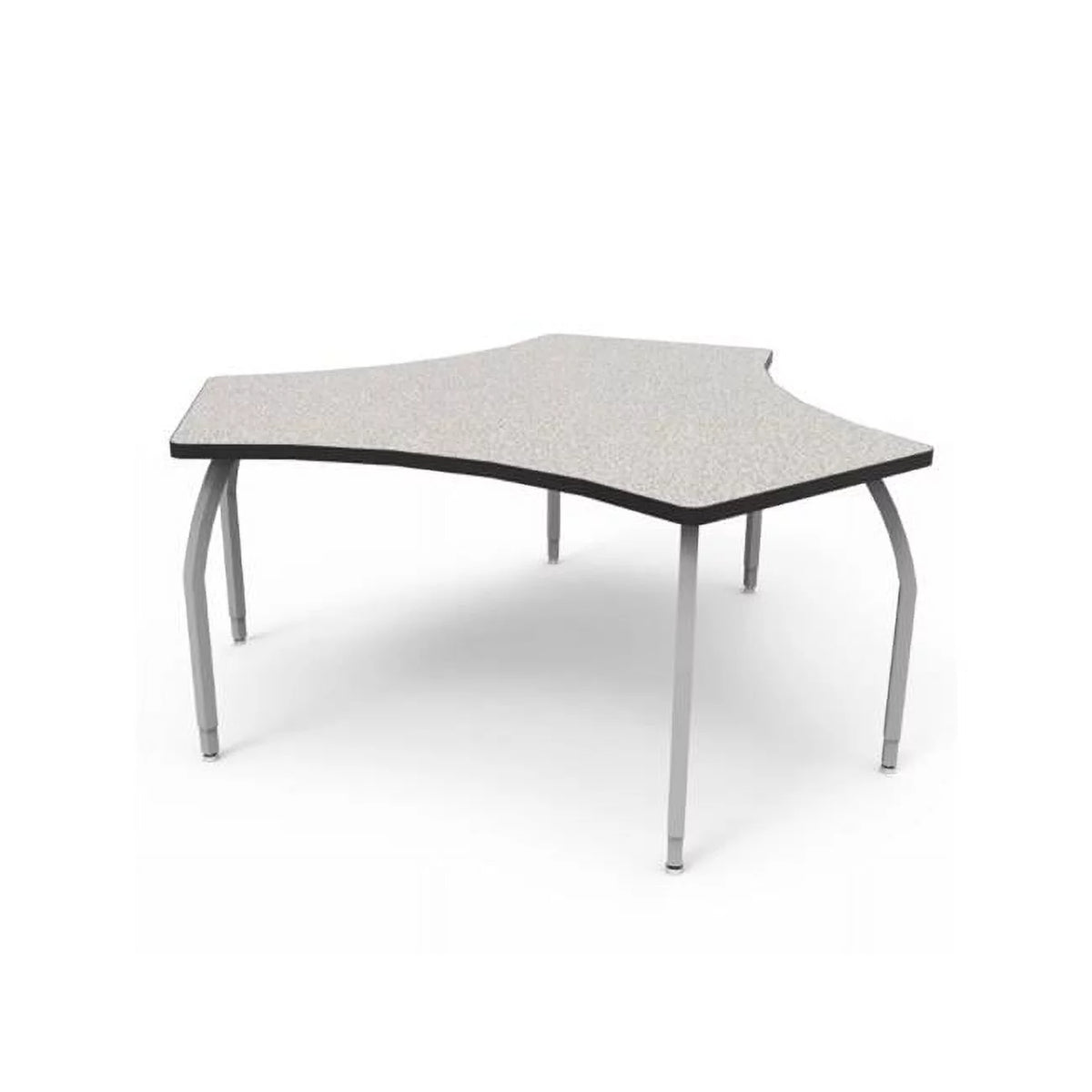 Grey Nebula Laminate Desk with Adjustable Legs O538505