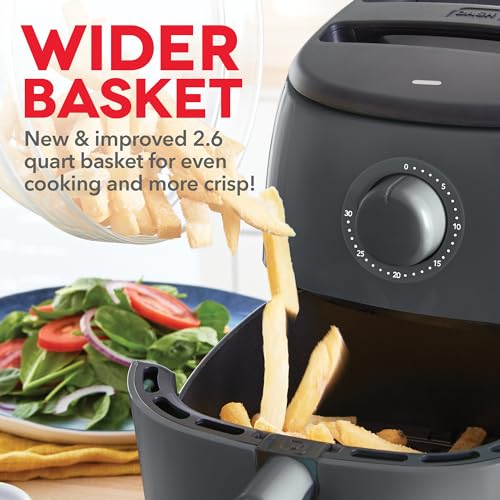 Compact Grey 2.6 Qt. Electric Air Fryer Oven E505