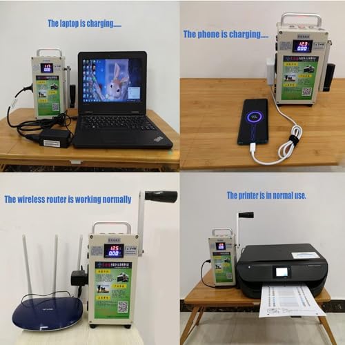 500W Hand Crank Generator with Outlets DC/USB Supply W69782