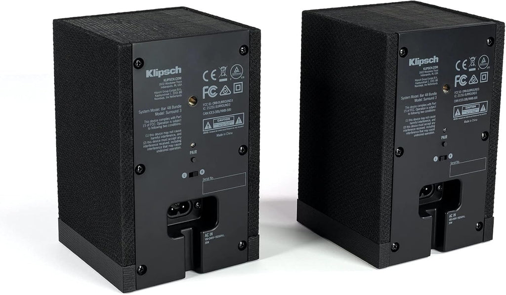 Black Surround 3 Speaker Pair S82884