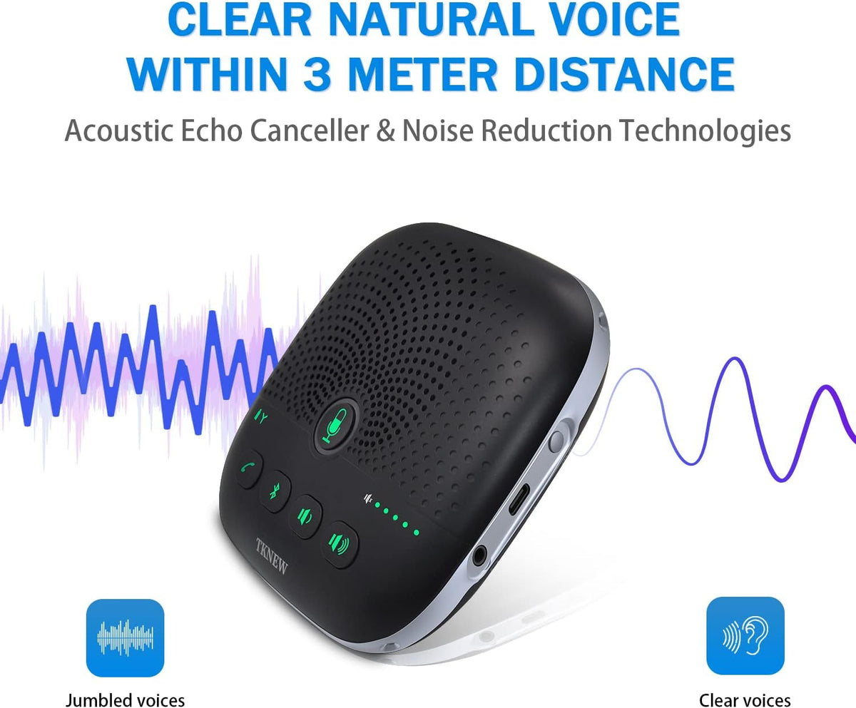 Bluetooth Conference Speakerphone with 4 Noise Cancellation Mics G910522