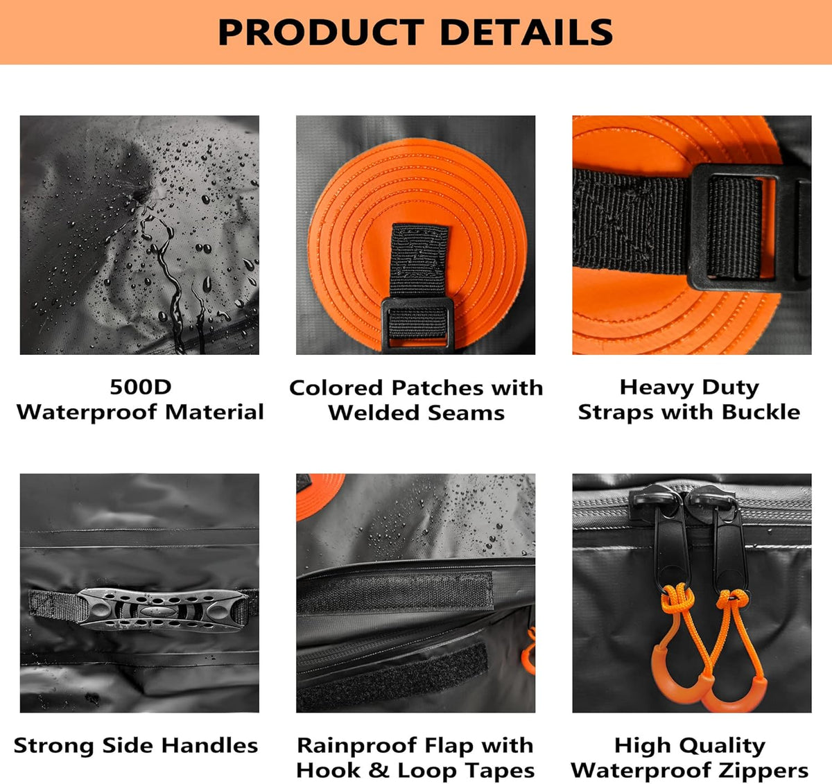 Hitch Cargo Carrier Bag 60 x 24 x 26 Foldable with 6 Reinforced Straps P767