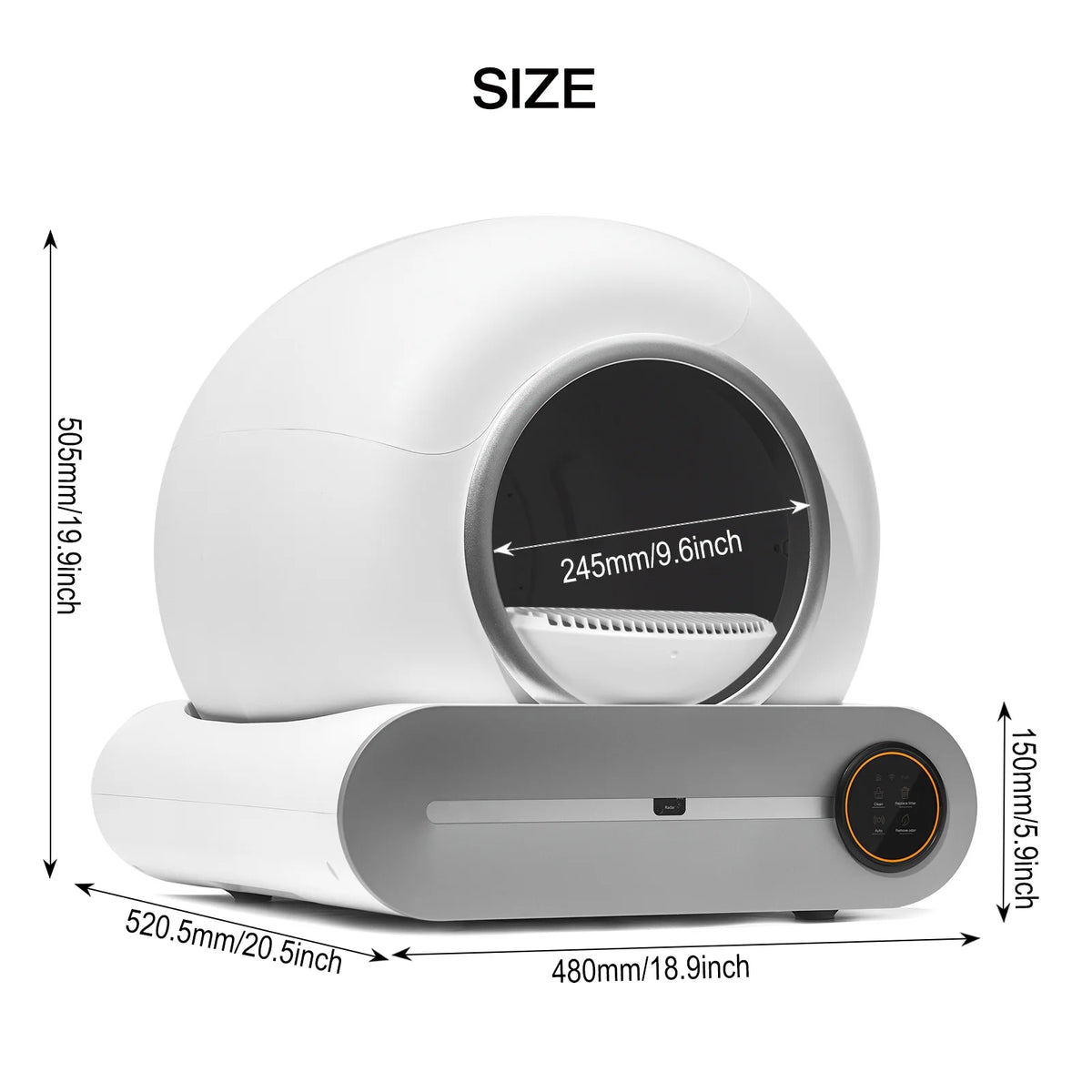 Automatic Self Cleaning Cat Litter Box with App Control X5600