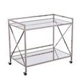 Polished Silver Bar Cart J9452
