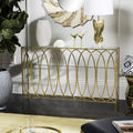 Gold Foil and Glass Console Table J138