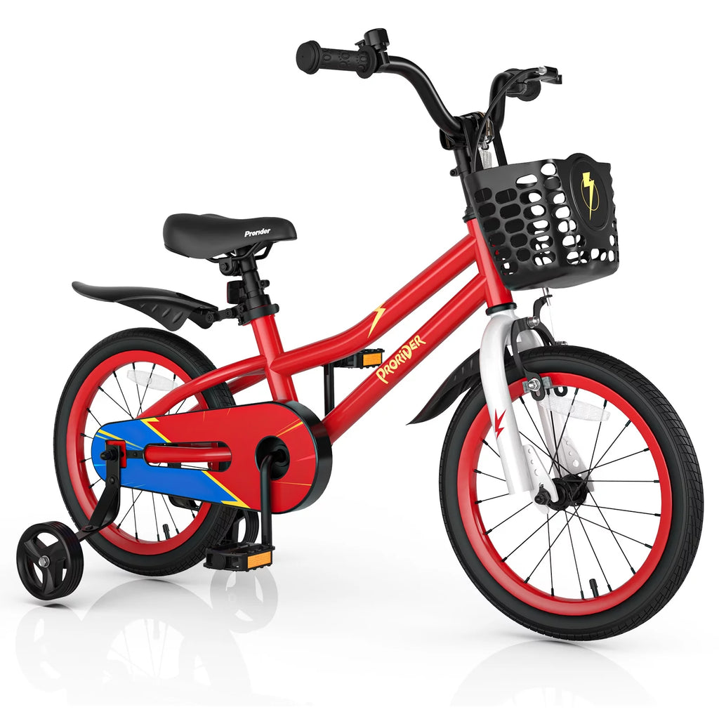 16'' Kid's Bike with Training Wheels & Basket K822