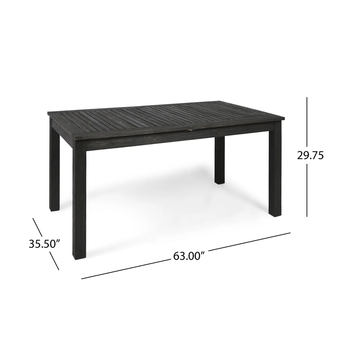 Acacia Wood Expandable Dining Table W370