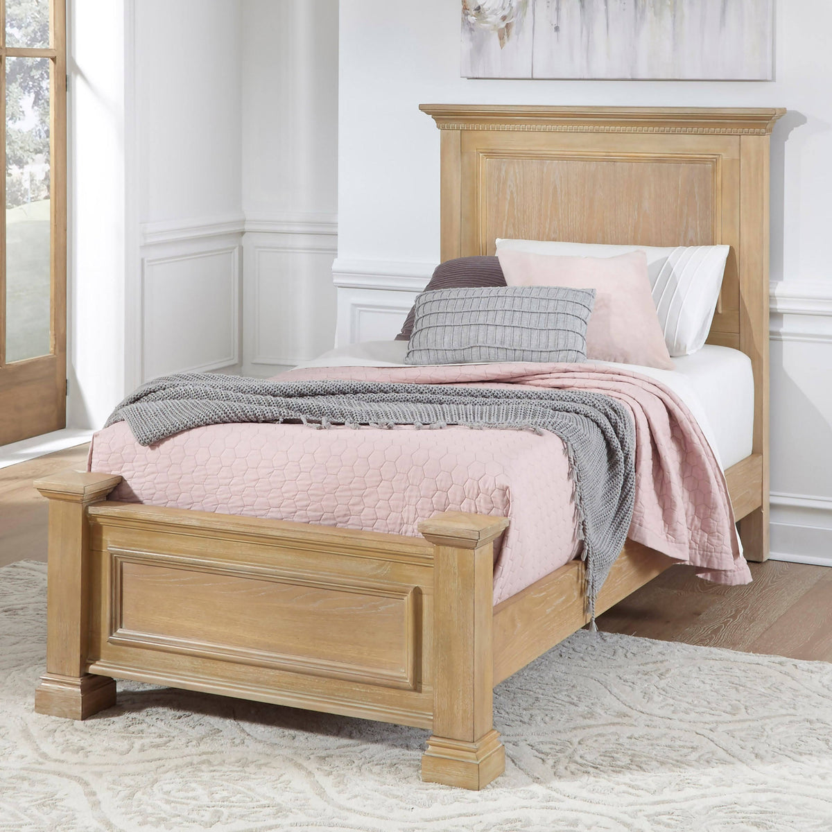 Brown Twin Bed R9696