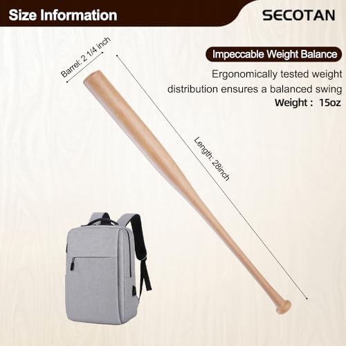 Wood Baseball Training Bat 28inch F626