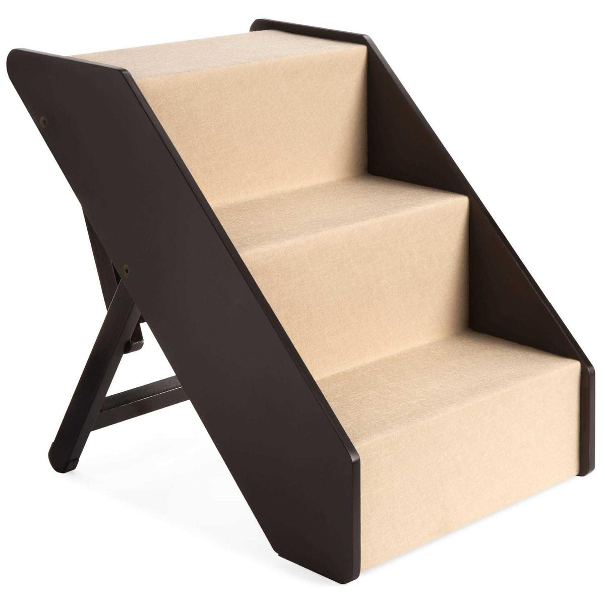 Foldable Adjustable Wooden Pet Stairs P98629