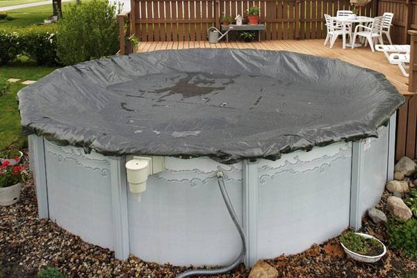 20-Year 18-ft x 34-ft Oval Above Ground Pool Winter Cover Z717