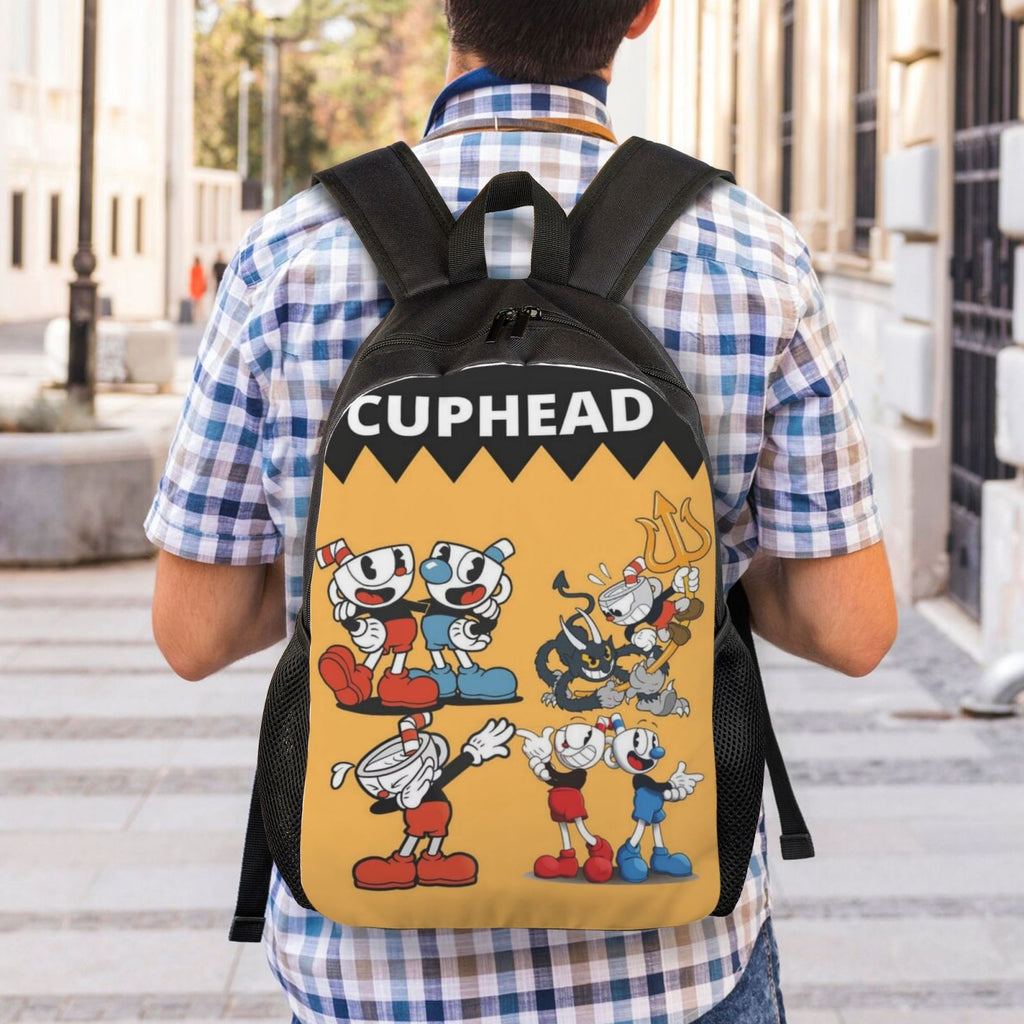 Cuphead Mugman Brothers Backpack Lightweight Daypack I4258