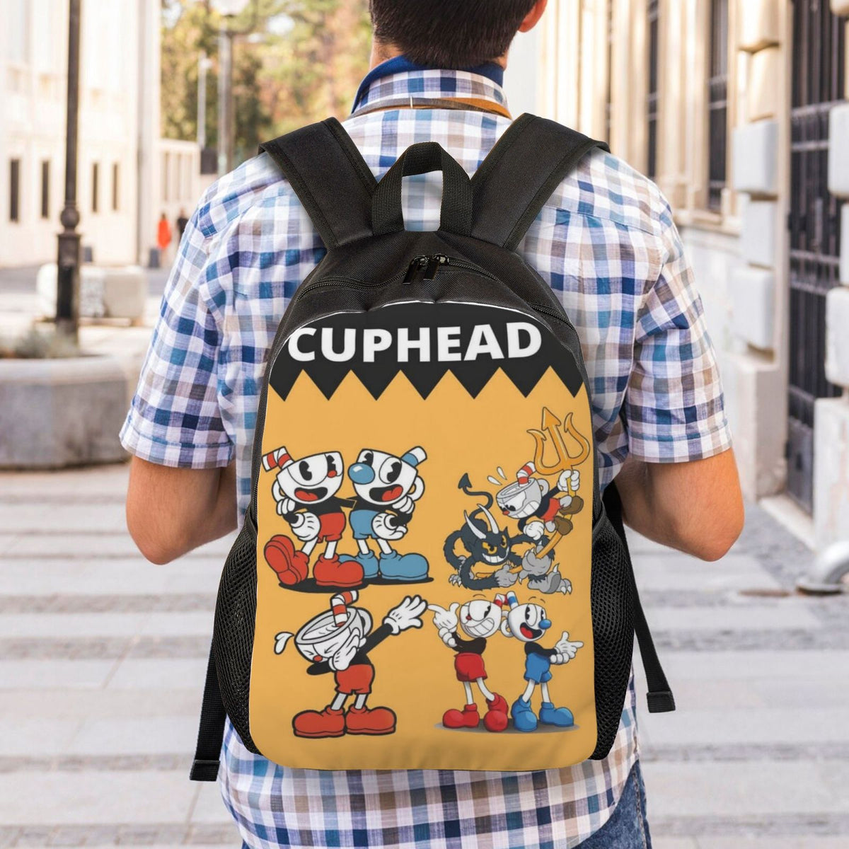 Cuphead Mugman Brothers Backpack Lightweight Daypack I4258