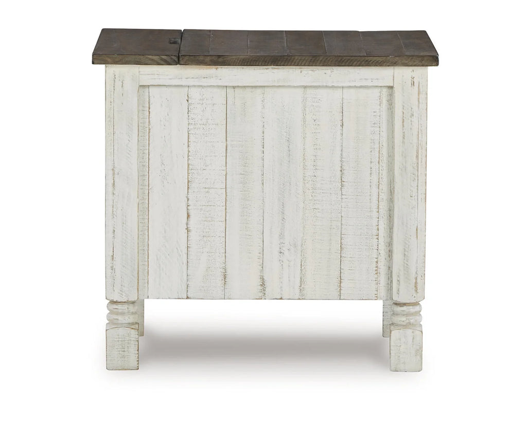 White/Gray Chairside End Table K740956