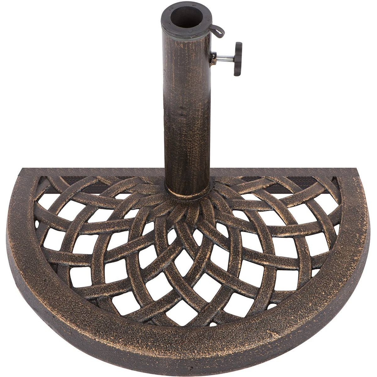 Cast Iron Half Umbrella Base 17.7 inch Diameter C965