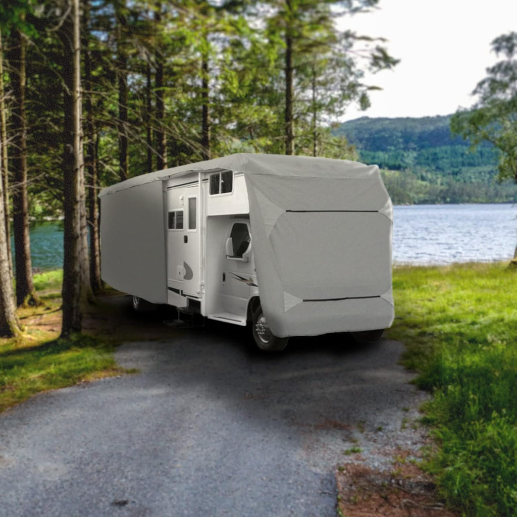 Class C RV Motorhome Camper Cover Fits 24' 25' 26'L Zipper Access A31741
