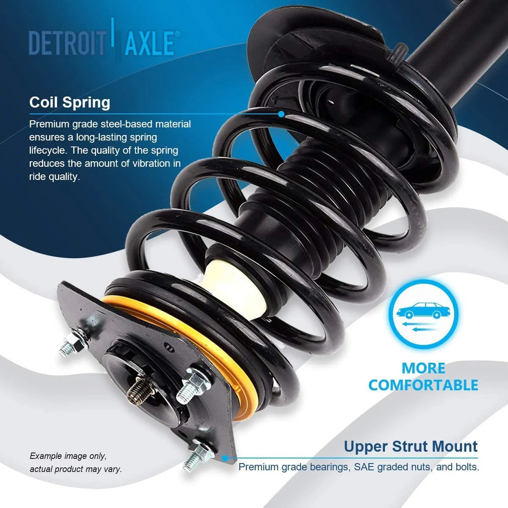 Front Struts with Coil Spring Sway Bars and Outer Tie Rods 6pc Set K9034