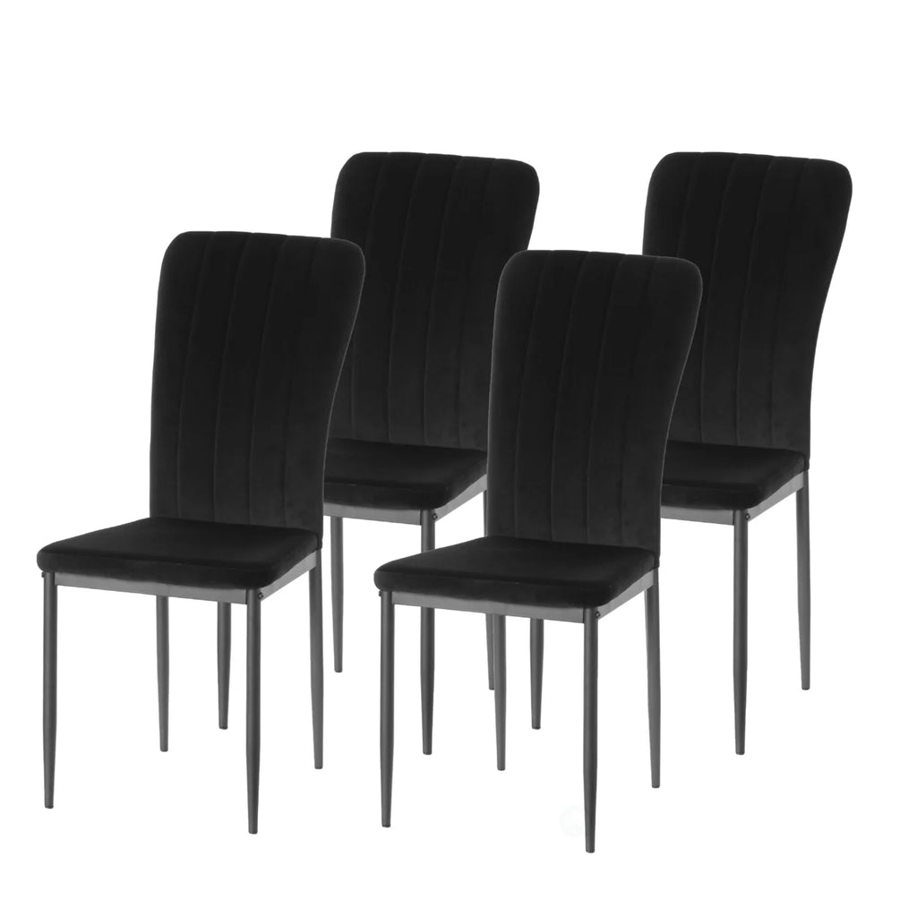 Tufted Velvet Upholstered Dining Chair U8657