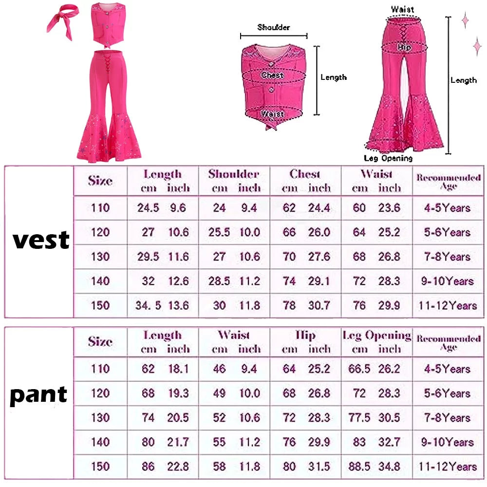 Pink Flare Pant Costume N768