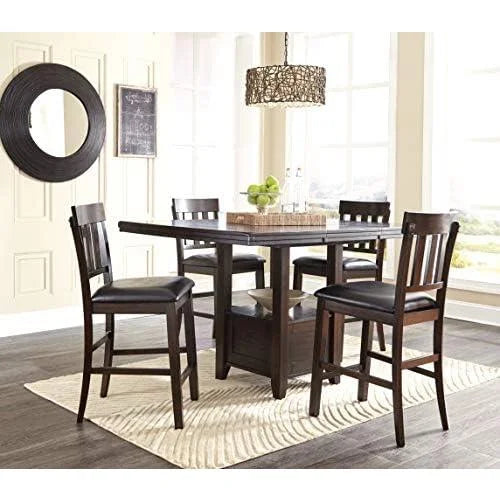 Dark Brown 36" Counter Height Dining Extension Table W978