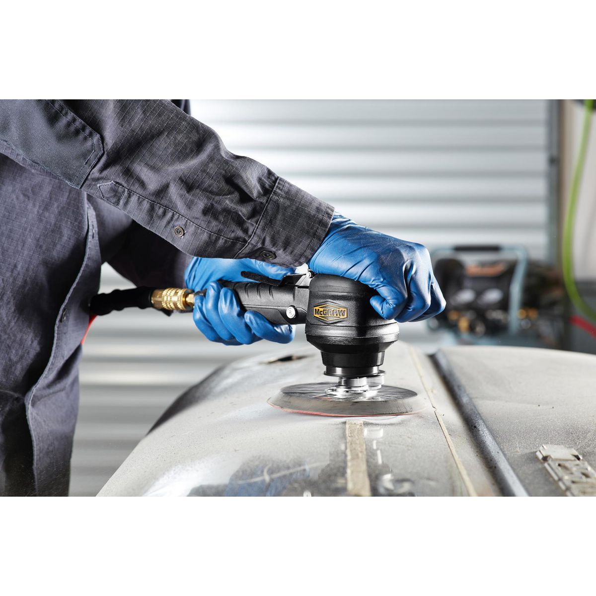 6 in. Dual-Action Air Sander T860443
