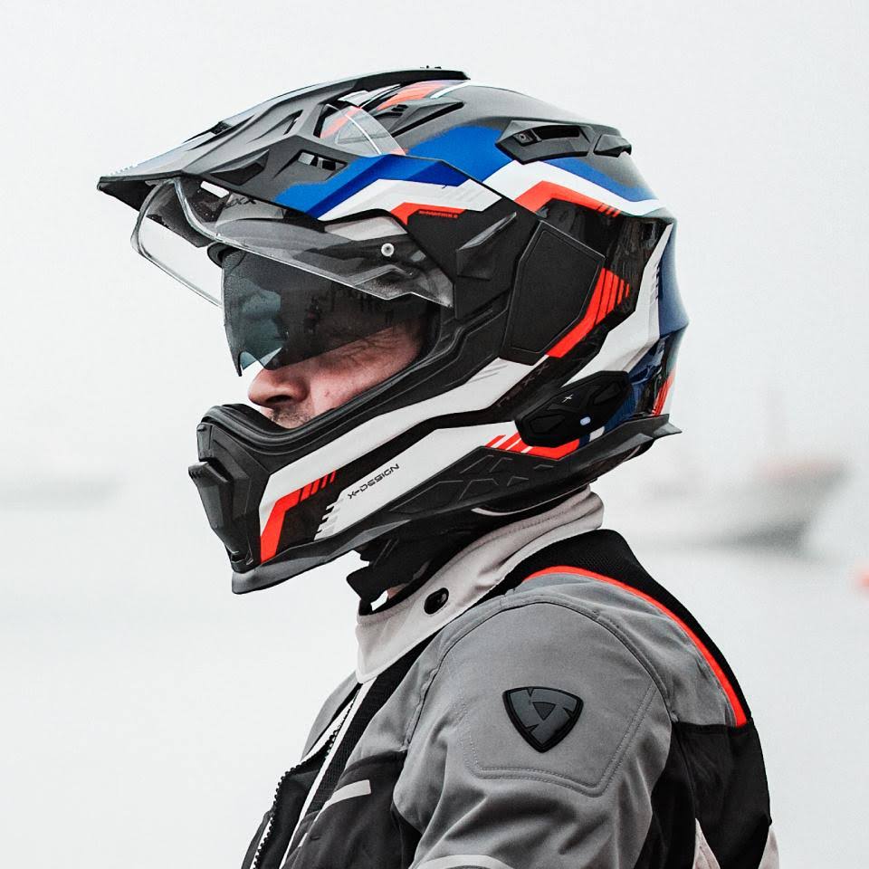Black-Red-Blue Helmet Size 2XL C765