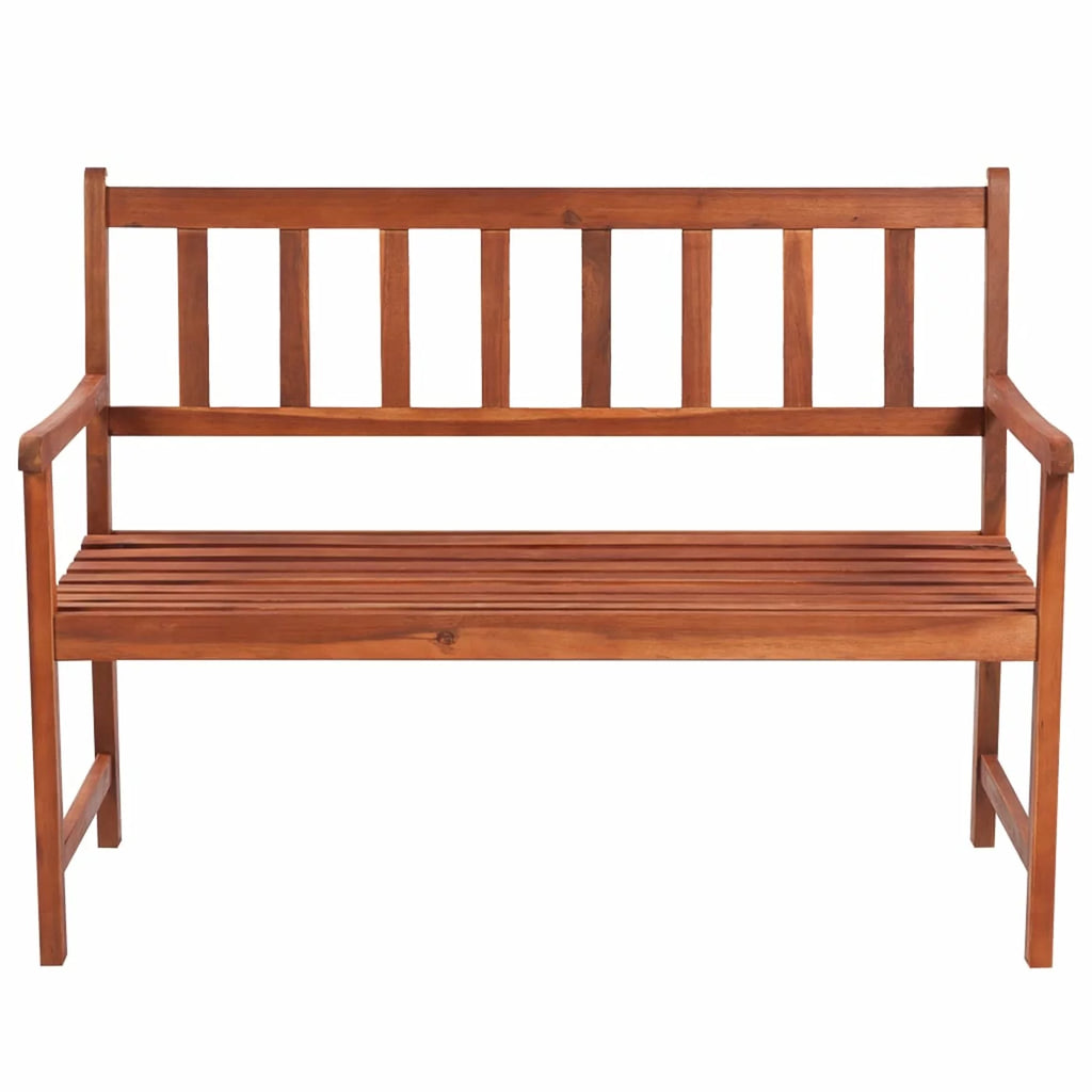 Solid Acacia Wood Patio Bench with Cushion R864980