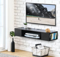 Black Wall Mounted Floating TV Stand R22314