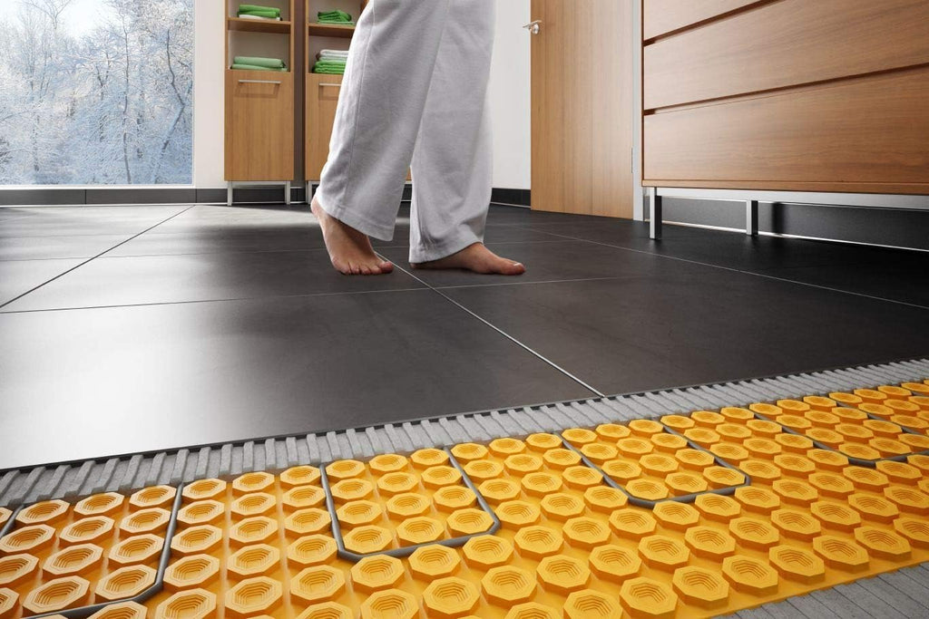 Floor Heating Kit 64 Square Feet with Thermostat U54809