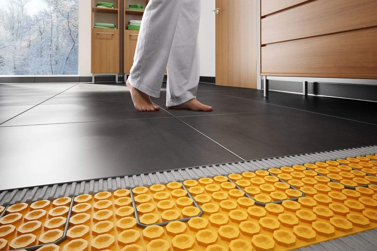 Floor Heating Kit 64 Square Feet with Thermostat U54809