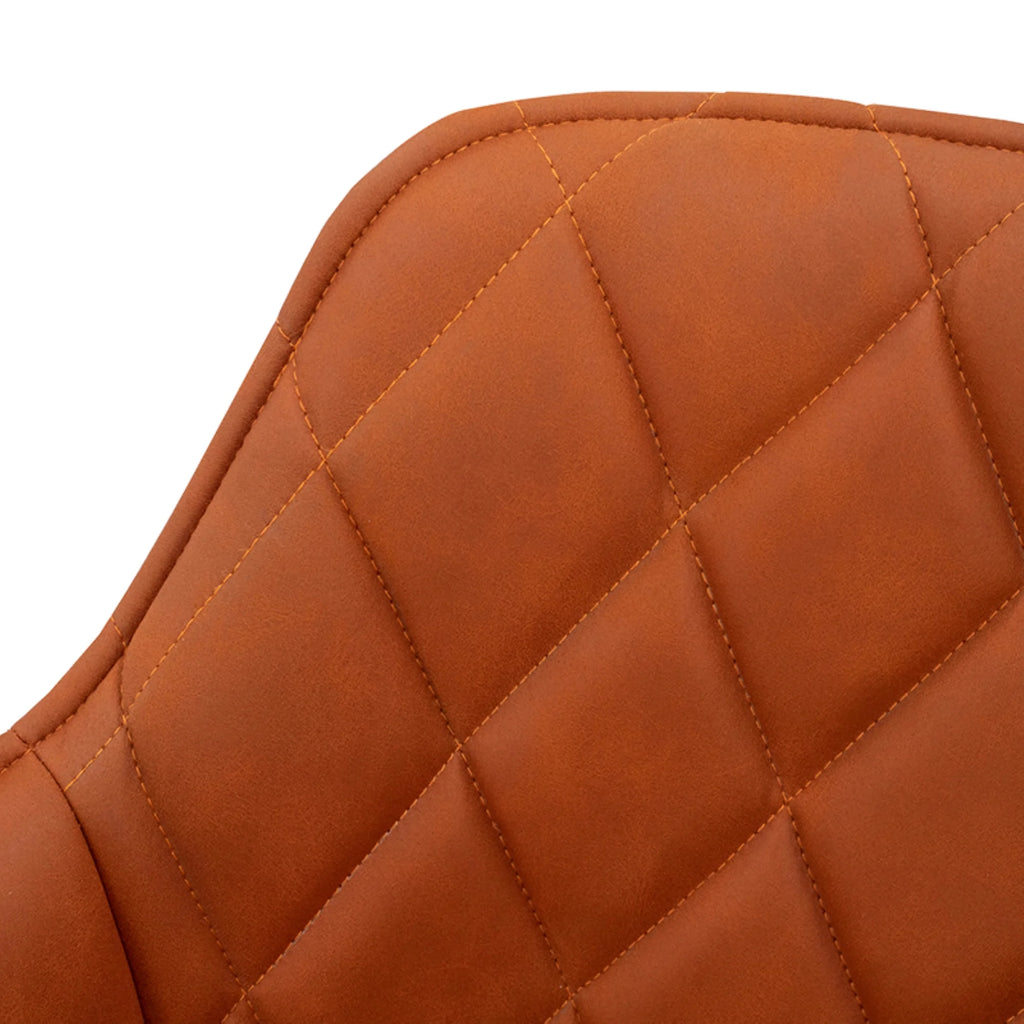 Orange Wooden Dining Chairs 2ct Z5099