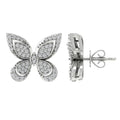 Sterling Silver Diamond Stud Earrings (3/8 cttw, I-J Color, I2-I3 Clarity) H9521