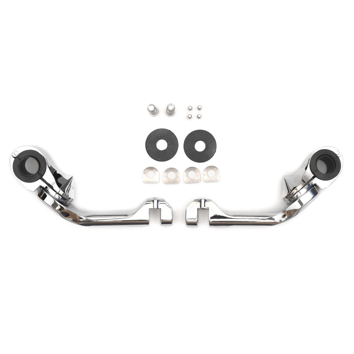 Chrome Angled Adjustable Highway Foot Peg Mounting Kit, 1 Pair M669