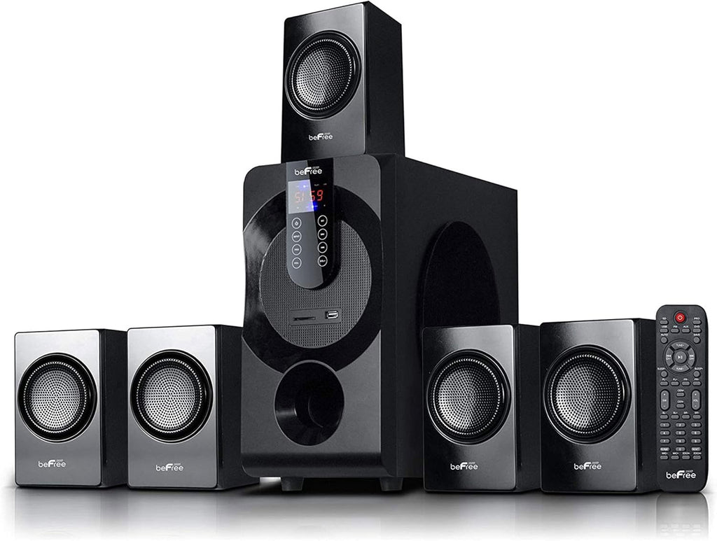 Black 5.1 Channel Bluetooth Surround Sound Speaker System E621