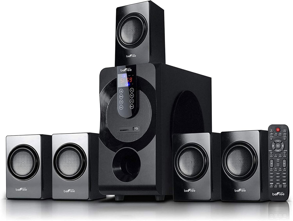 Black 5.1 Channel Bluetooth Surround Sound Speaker System E621