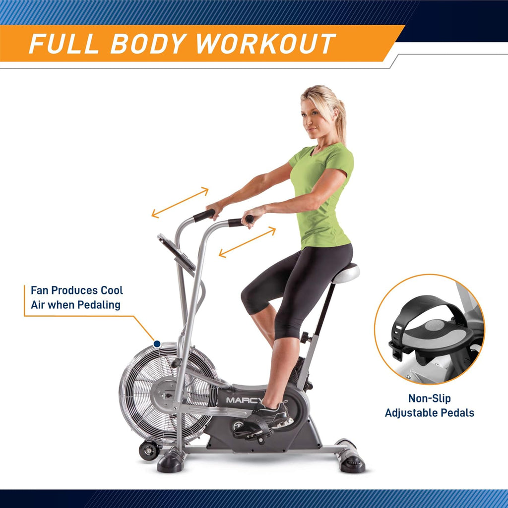 Black Upright Fan Bike M522