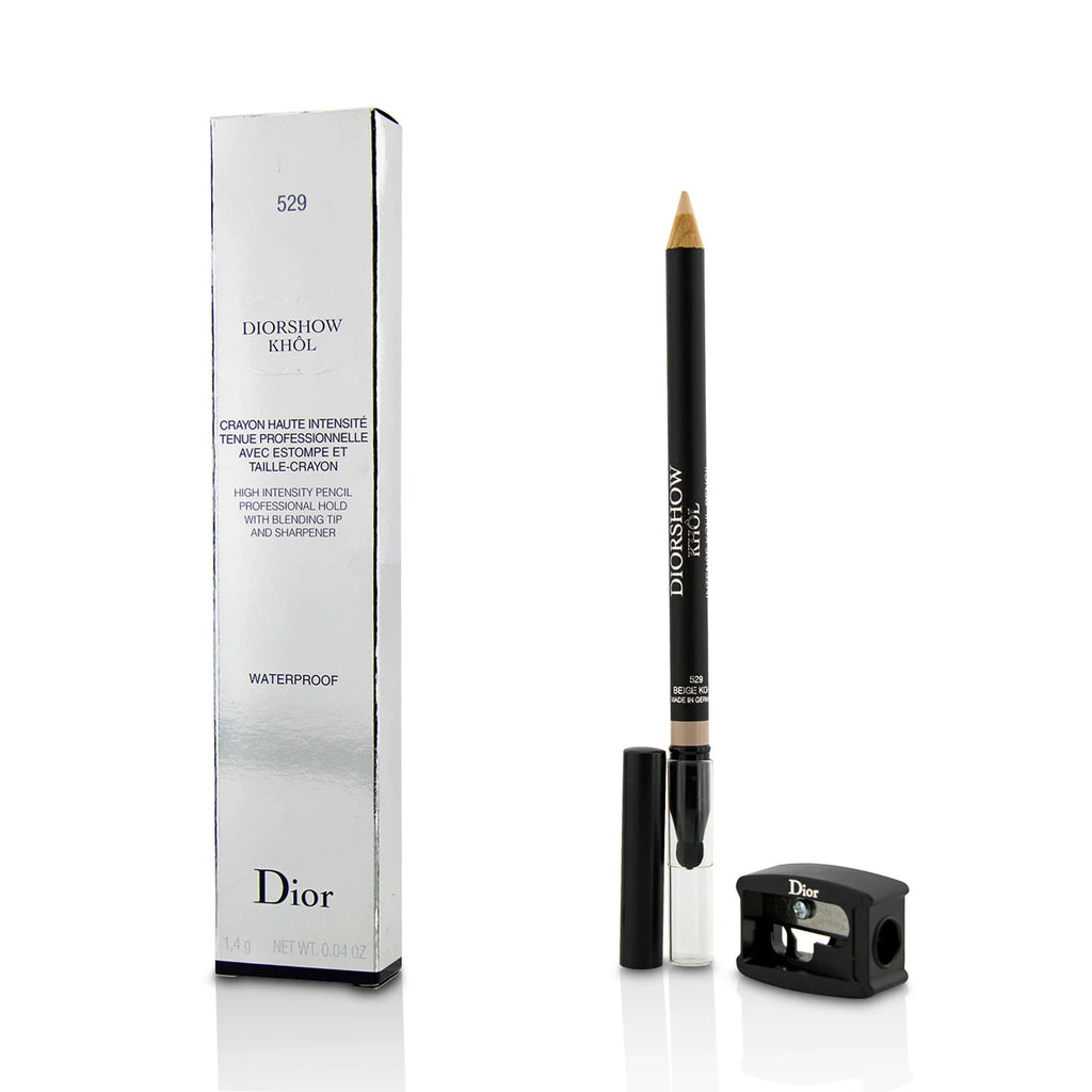 White Khol Waterproof Pencil with Sharpener I68929