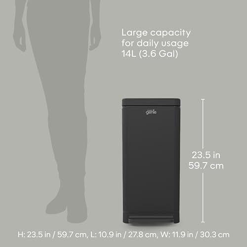 White Stainless-Steel Large Kitchen Compost Bin D399690