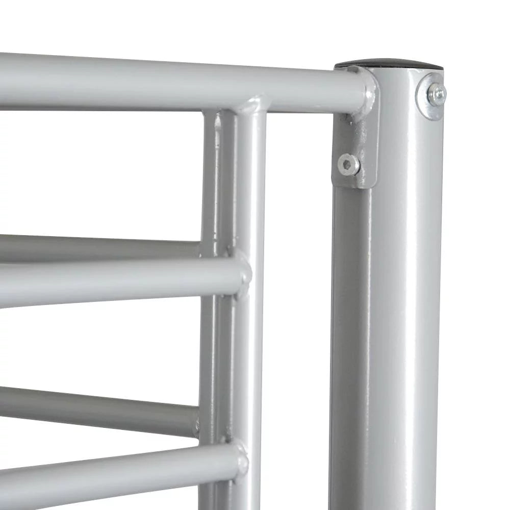 Twin Over Twin Gray Metal Bunk Bed I27216