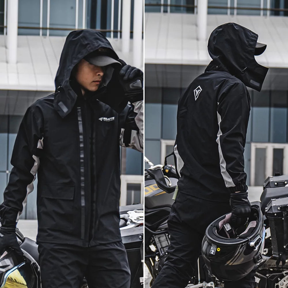 Waterproof Rain Coat Pants Set with Invisible Shoes Cover X16551