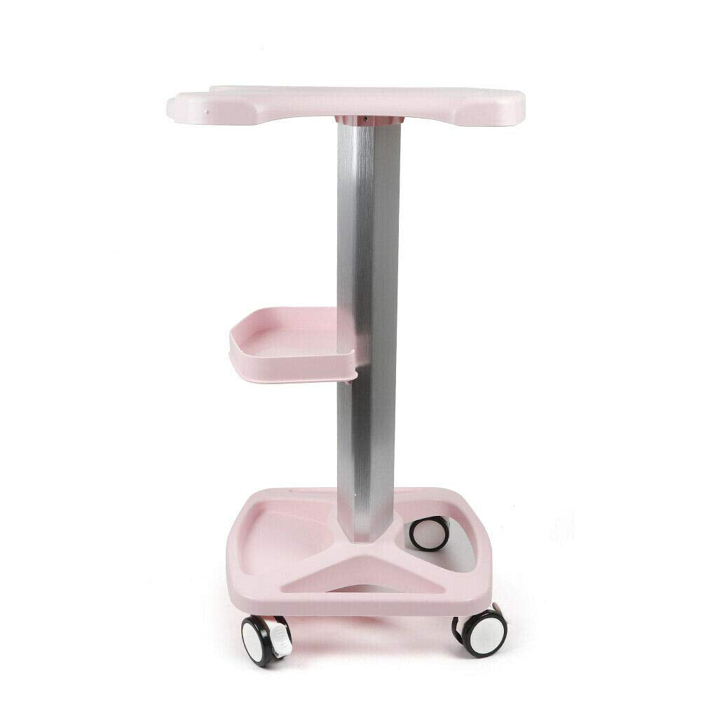 Pink Metal + ABS Rolling Trolley Cart C93476